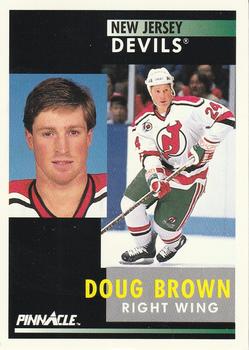 1991 Score DOUG BROWN New Jersey DEVILS Hockey Card NHL #163