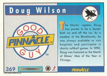 1991-92 Pinnacle #369 Doug Wilson Back