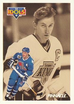1991-92 Pinnacle #381 Joe Sakic / Wayne Gretzky Front