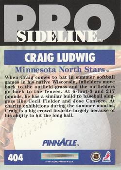 1991-92 Pinnacle #404 Craig Ludwig Back