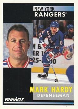 1991-92 Pinnacle #420 Mark Hardy Front