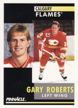 1991-92 Pinnacle #37 Gary Roberts Front