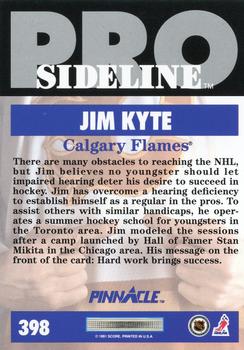 1991-92 Pinnacle #398 Jim Kyte Back