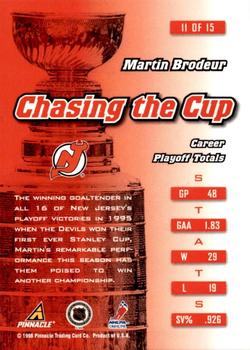 1997-98 Zenith - Chasing the Cup #11 Martin Brodeur Back