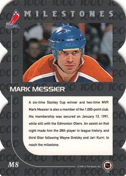 1998-99 Be a Player - All-Star Milestones #M8 Mark Messier Back
