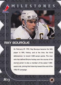 1998-99 Be a Player - All-Star Milestones #M13 Ray Bourque Back