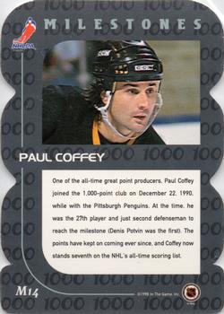 1998-99 Be a Player - All-Star Milestones #M14 Paul Coffey Back