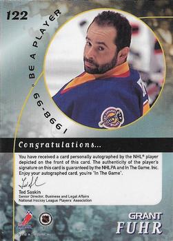 1998-99 Be a Player - Autographs #122 Grant Fuhr Back