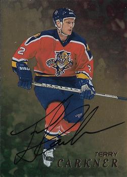 1998-99 Be a Player - Autographs Gold #207 Terry Carkner Front