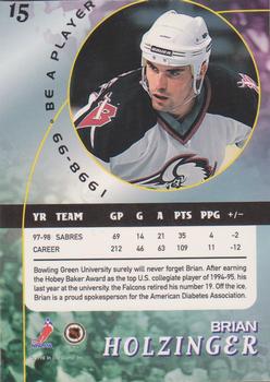 1998-99 Be a Player - Gold #15 Brian Holzinger Back