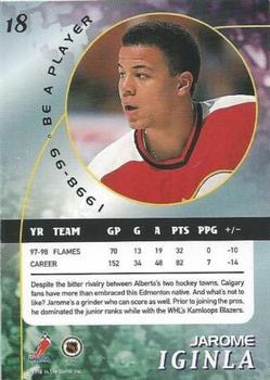 1998-99 Be a Player - Gold #18 Jarome Iginla Back