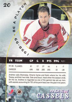 1998-99 Be a Player - Gold #20 Andrew Cassels Back