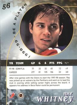 1998-99 Be a Player - Gold #56 Ray Whitney Back
