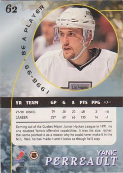 1998-99 Be a Player - Gold #62 Yanic Perreault Back