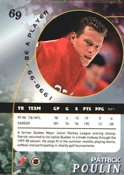 1998-99 Be a Player - Gold #69 Patrick Poulin Back