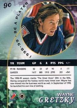 1998-99 Be a Player - Gold #90 Wayne Gretzky Back