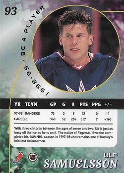 1998-99 Be a Player - Gold #93 Ulf Samuelsson Back