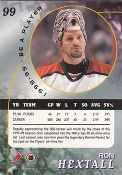 1998-99 Be a Player - Gold #99 Ron Hextall Back