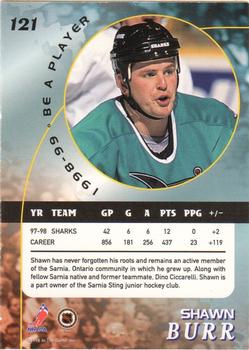 1998-99 Be a Player - Gold #121 Shawn Burr Back