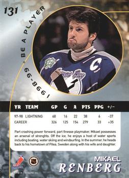 1998-99 Be a Player - Gold #131 Mikael Renberg Back