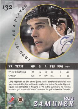 1998-99 Be a Player - Gold #132 Rob Zamuner Back