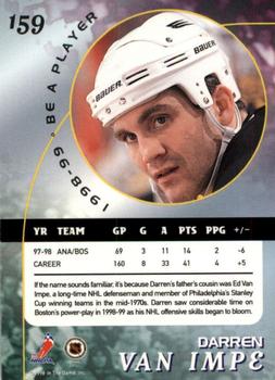 1998-99 Be a Player - Gold #159 Darren Van Impe Back