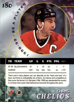 1998-99 Be a Player - Gold #180 Chris Chelios Back