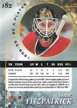 1998-99 Be a Player - Gold #182 Mark Fitzpatrick Back