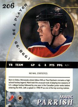 1998-99 Be a Player - Gold #206 Mark Parrish Back