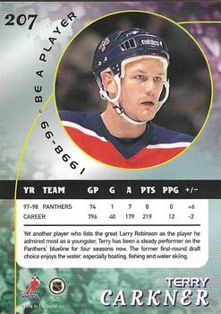 1998-99 Be a Player - Gold #207 Terry Carkner Back