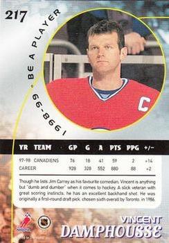 1998-99 Be a Player - Gold #217 Vincent Damphousse Back
