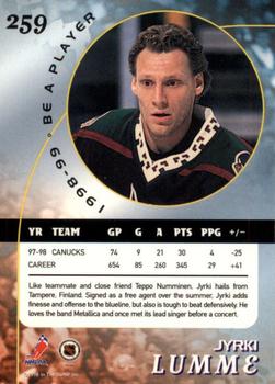 1998-99 Be a Player - Gold #259 Jyrki Lumme Back