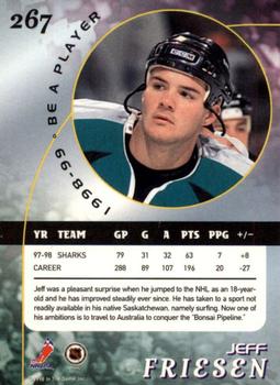 1998-99 Be a Player - Gold #267 Jeff Friesen Back