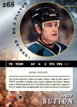 1998-99 Be a Player - Gold #268 Andy Sutton Back