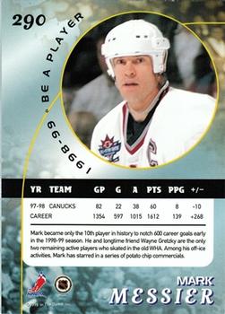 1998-99 Be a Player - Gold #290 Mark Messier Back
