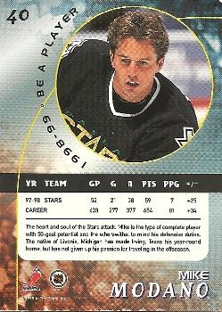 1998-99 Be a Player - Gold #40 Mike Modano Back