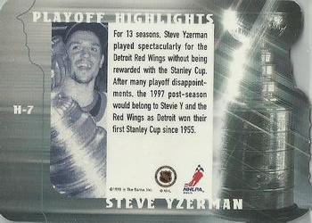 1998-99 Be a Player - Playoff Highlights #H-7 Steve Yzerman Back