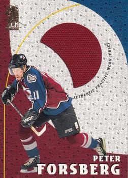 1998-99 Be a Player - Playoff Practice Used Jerseys #P-22 Peter Forsberg Front
