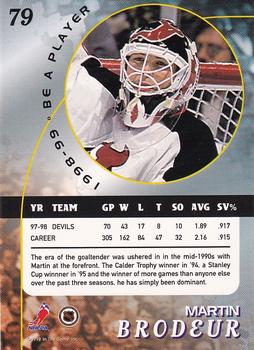 1998-99 Be a Player - Press Release #79 Martin Brodeur Back