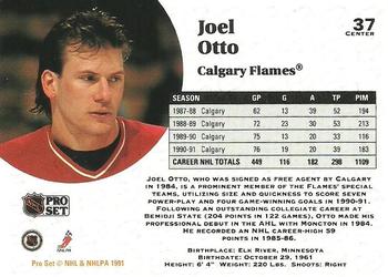 1991-92 Pro Set #37 Joel Otto Back