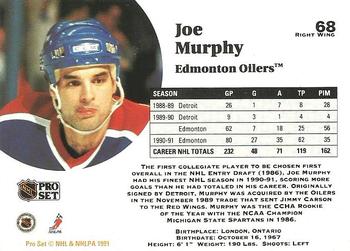 1991-92 Pro Set #68 Joe Murphy Back