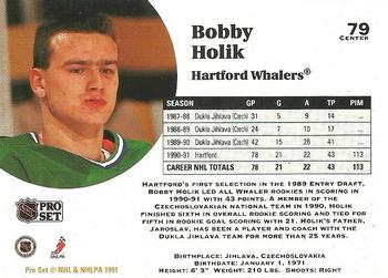 1991-92 Pro Set #79 Bobby Holik Back