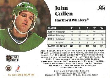 1991-92 Pro Set #85 John Cullen Back