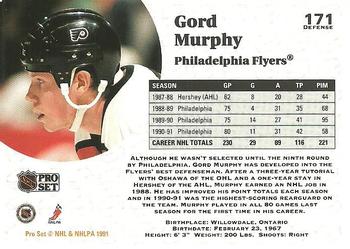 1991-92 Pro Set #171 Gord Murphy Back