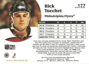 1991-92 Pro Set #177 Rick Tocchet Back