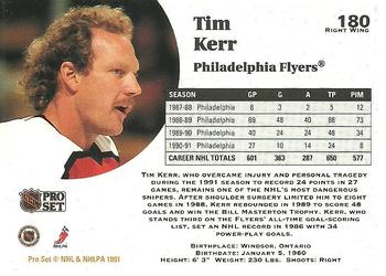 1991-92 Pro Set #180 Tim Kerr Back