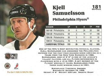 1991-92 Pro Set #181 Kjell Samuelsson Back