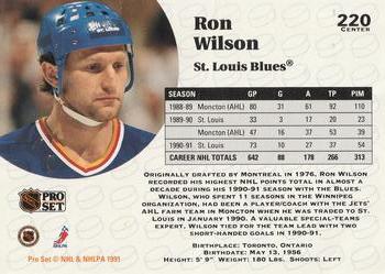 1991-92 Pro Set #220 Ron Wilson Back