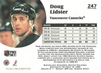 1991-92 Pro Set #247 Doug Lidster Back