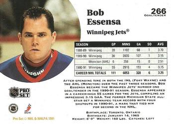 1991-92 Pro Set #266 Bob Essensa Back